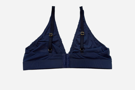 Soft Plunge Bralette | Navy/Navy
