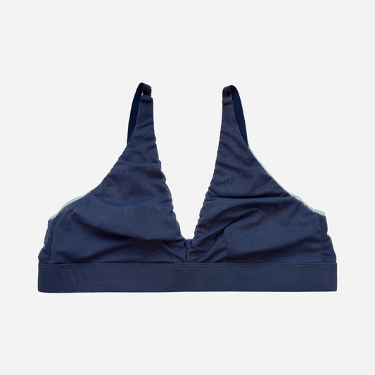 Soft Plunge Bralette | Navy/Navy