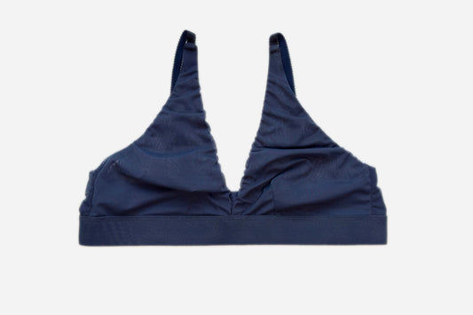 Soft Plunge Bralette | Navy/Navy